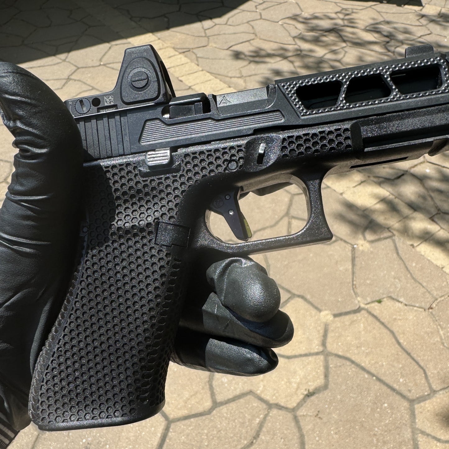 Glock Frame Laser Stippling
