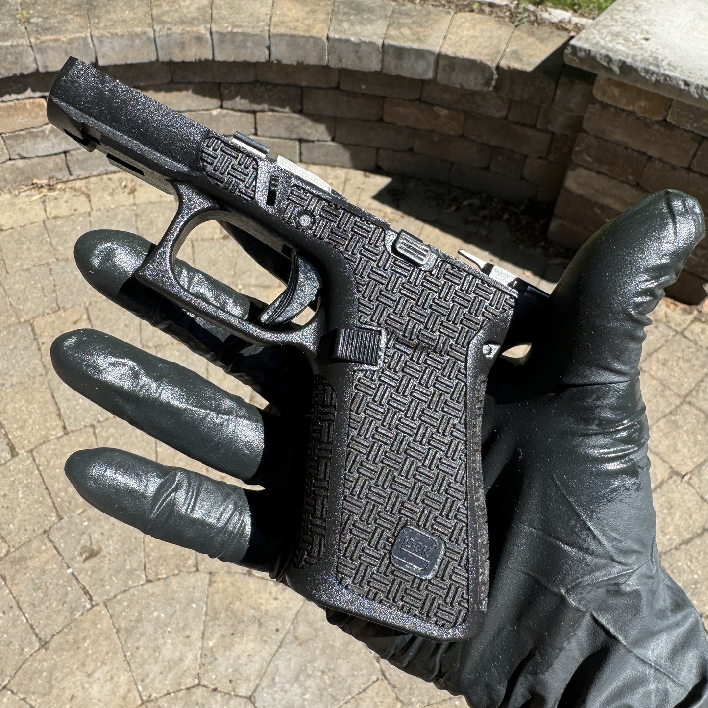 Glock Frame Laser Stippling
