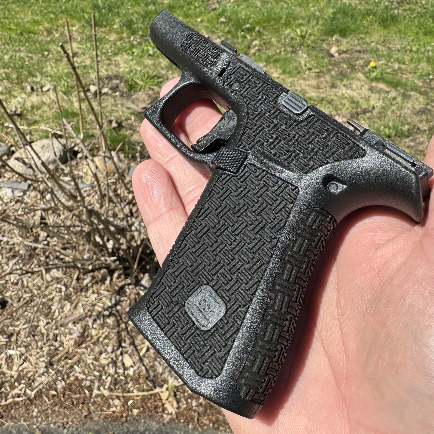 Glock Frame Laser Stippling