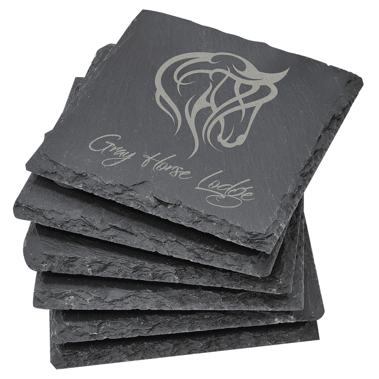 4x4 Square Slate Coaster